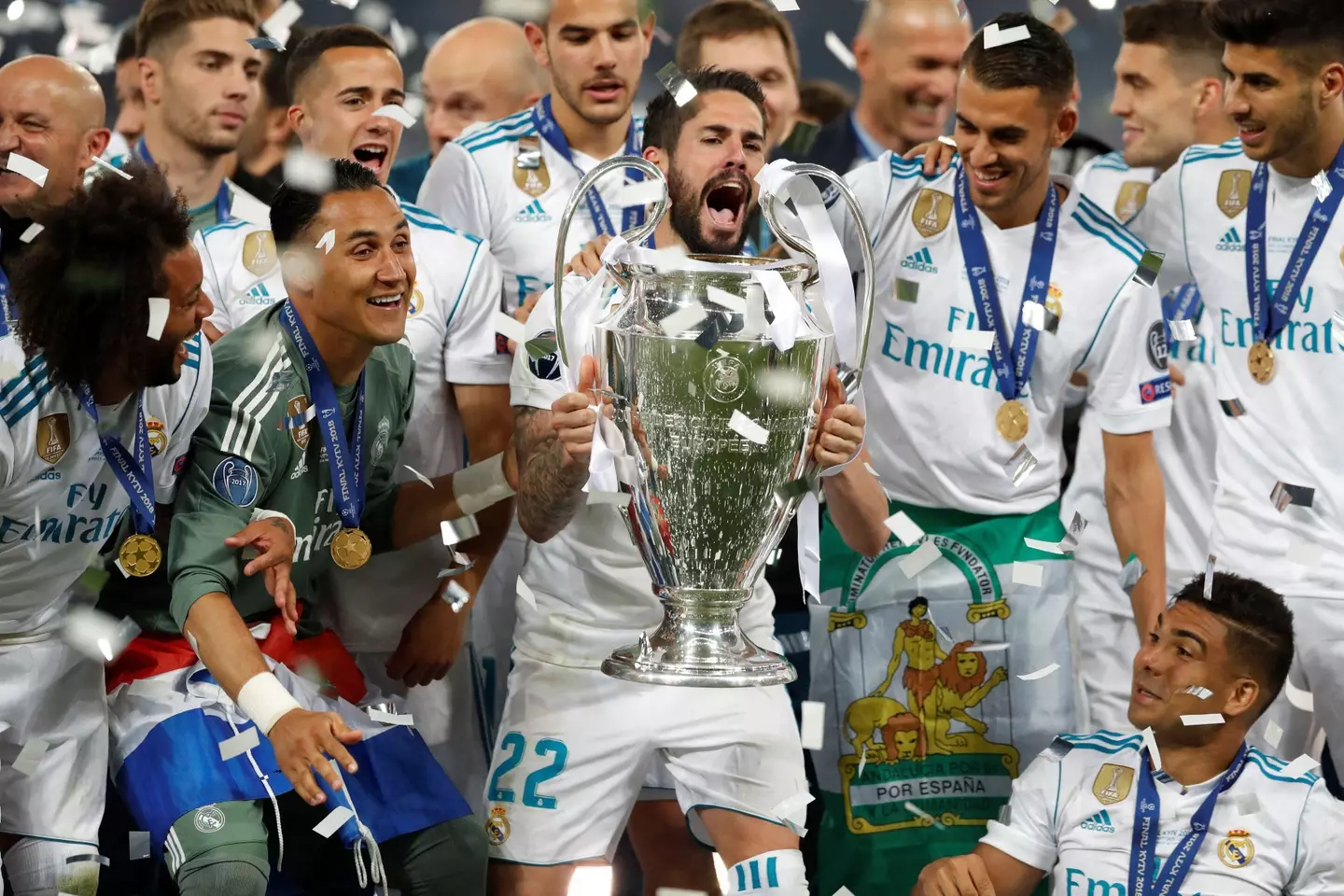 Isco won the Champions League five times. Image: Alamy