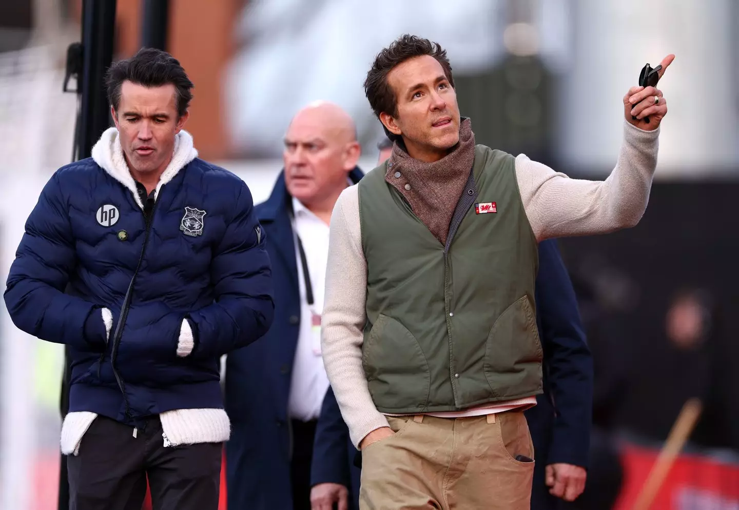 Wrexham owners Rob Mac and Ryan Reynolds have received a boost during the transfer window. Image: Getty