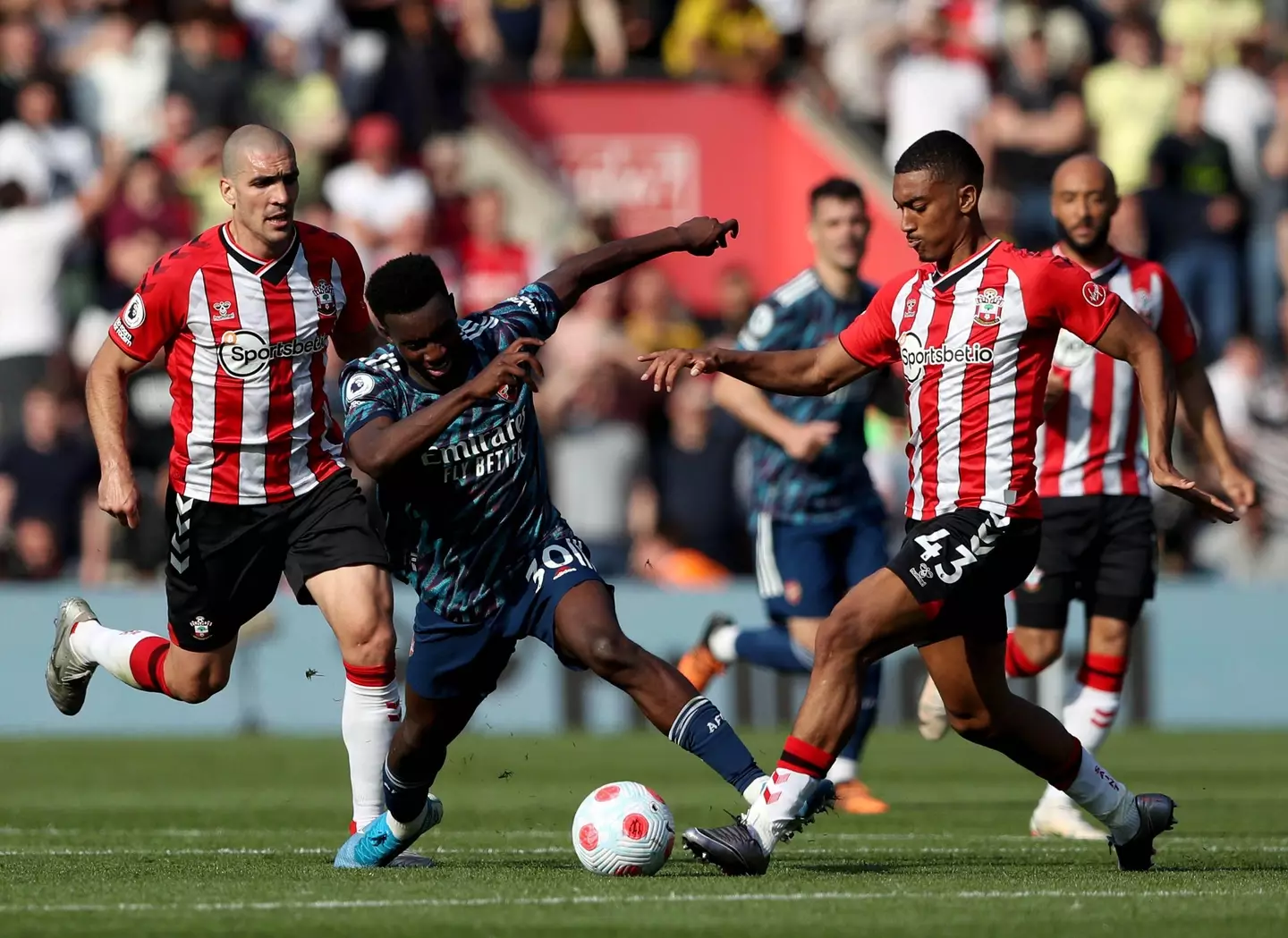 Nketiah was a bright spark on a troublesome afternoon for the Gunners