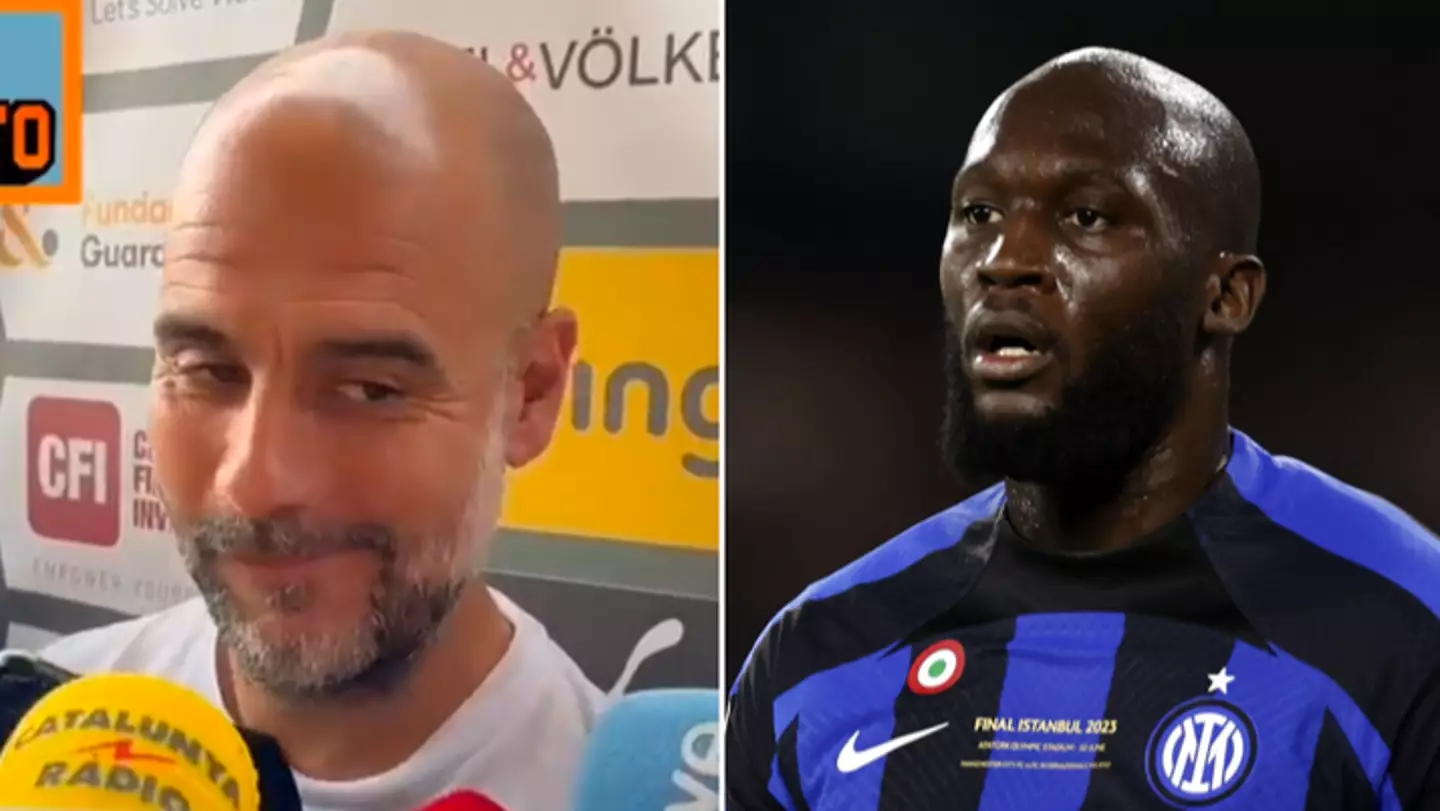 Pep Guardiola aims brutal comment at Romelu Lukaku as he reflects on Champions League win