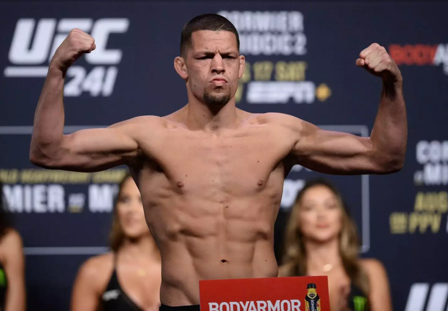 Nate Diaz, one of the slap fighting forefathers.