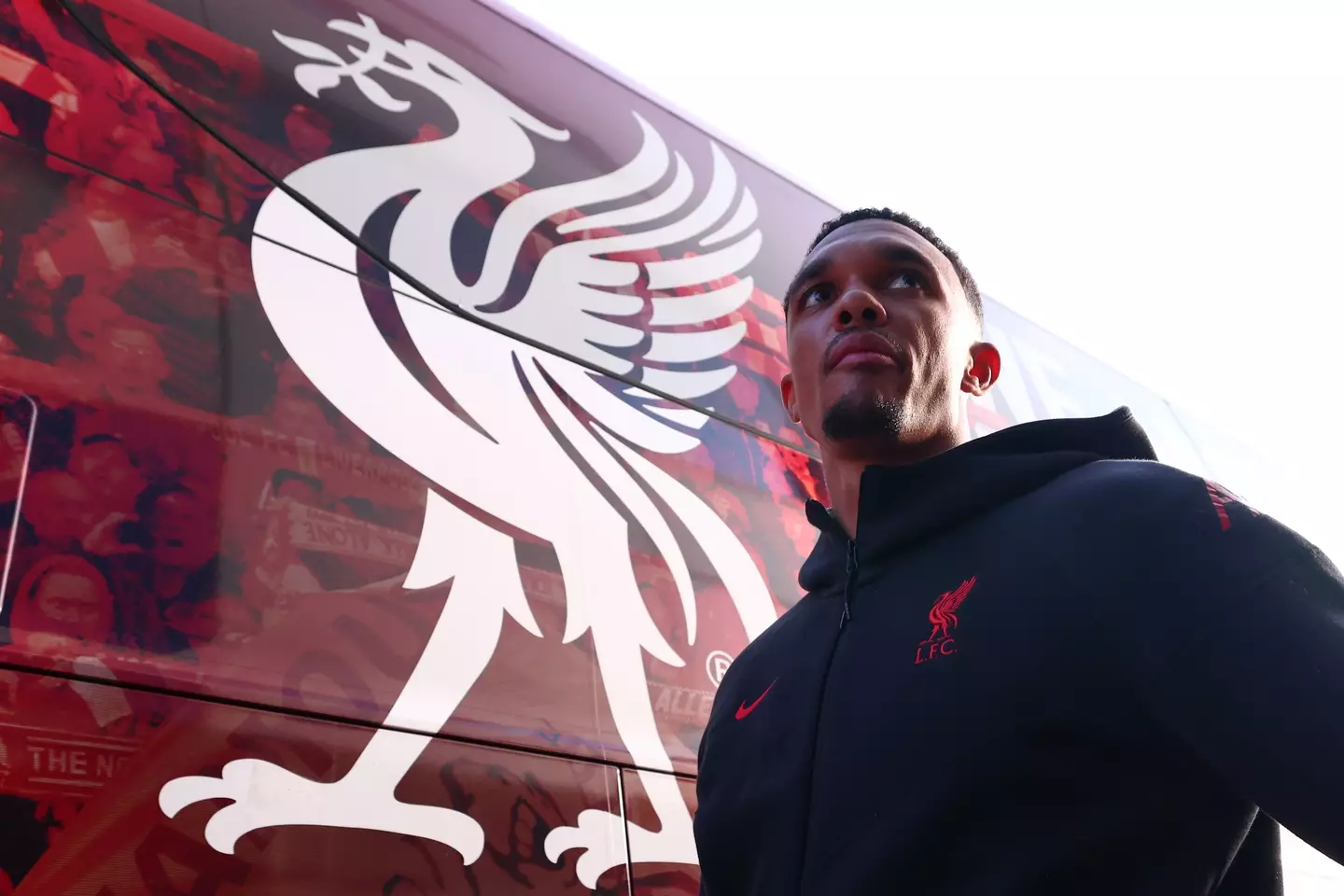 Trent Alexander-Arnold's final appearance for Liverpool could come on Sunday. Image: Getty