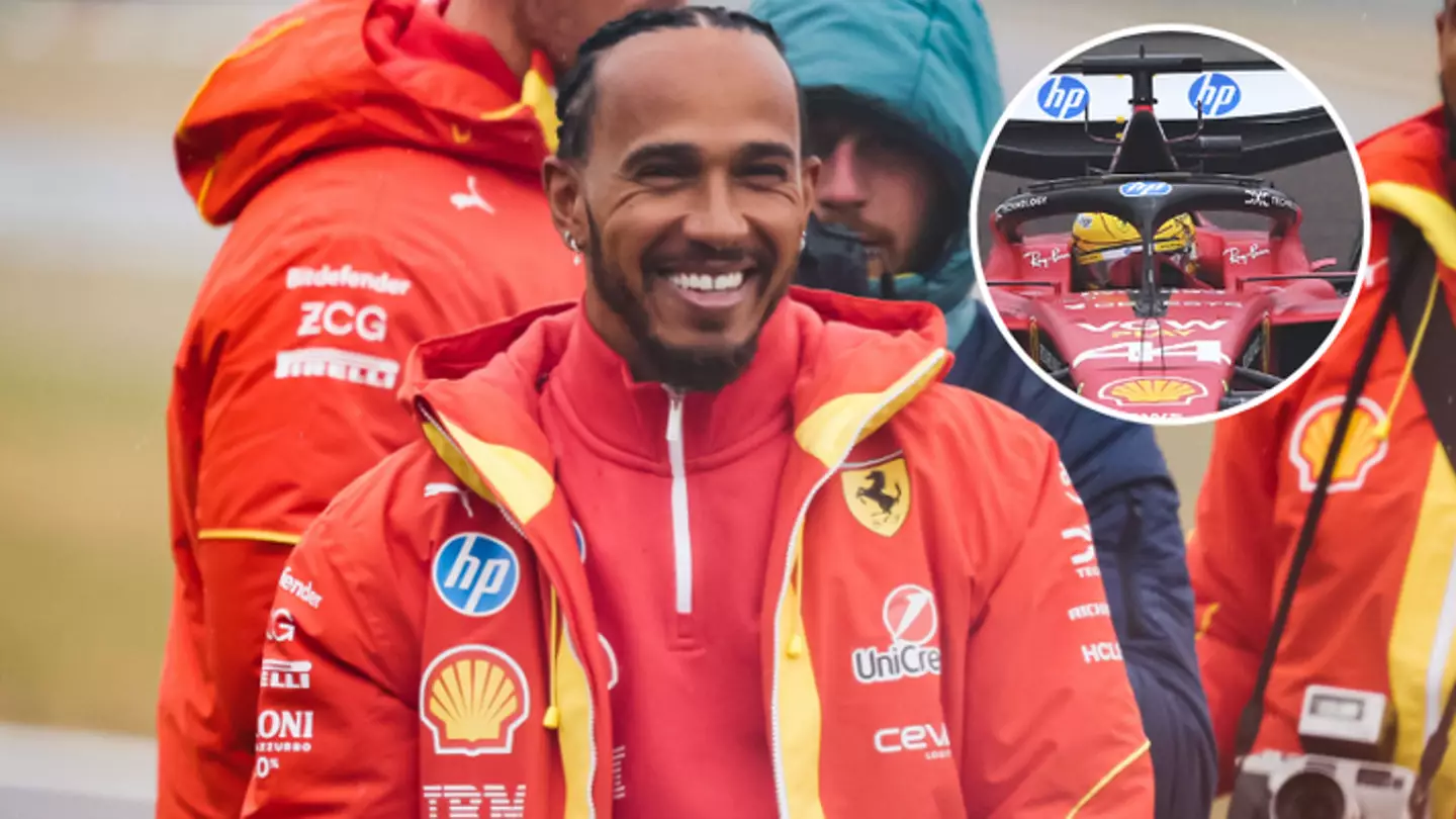 Fans think Lewis Hamilton’s first Ferrari helmet ‘leaked’ major detail of the team’s 2025 car