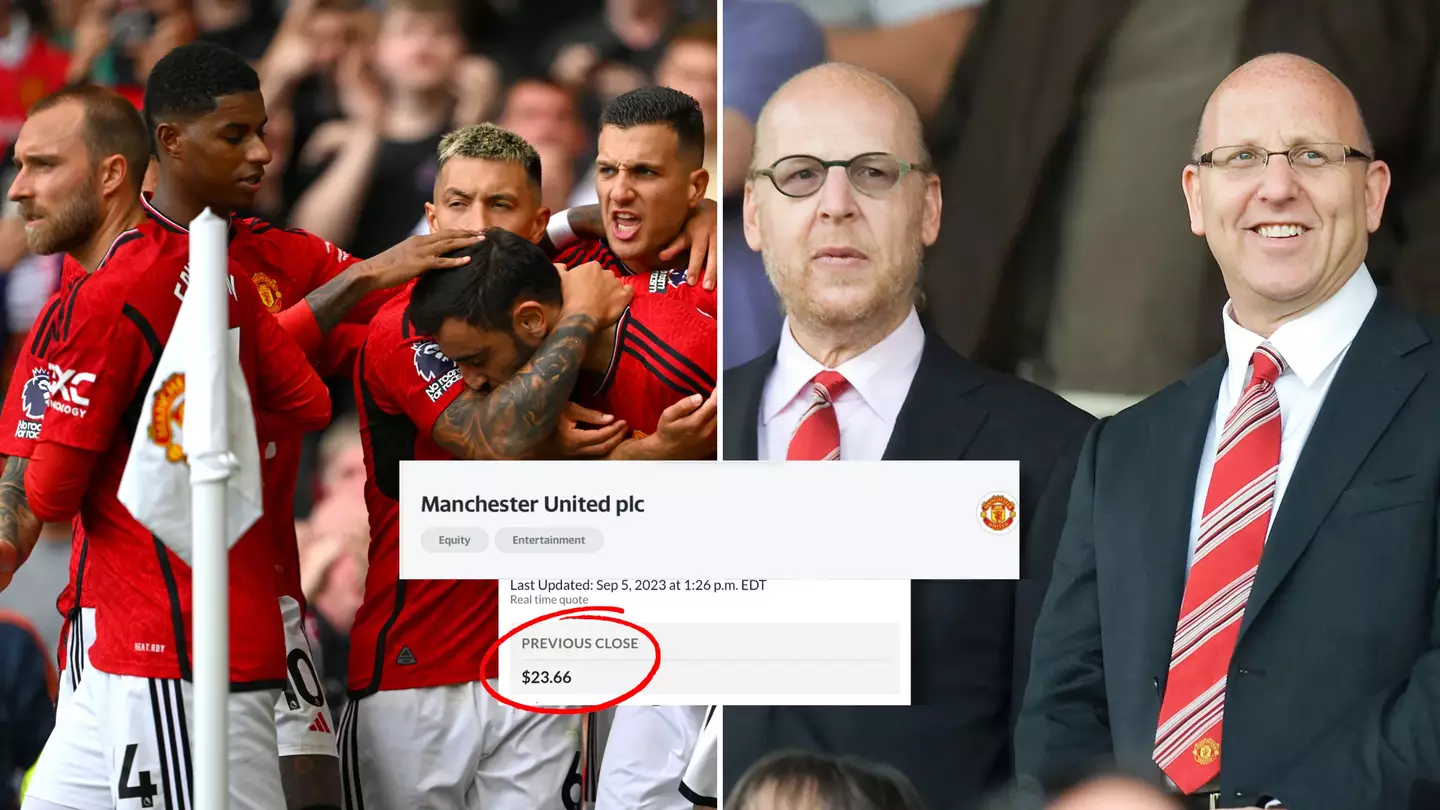 Man United's share price plummets amid reports the Glazers will take the club off the market