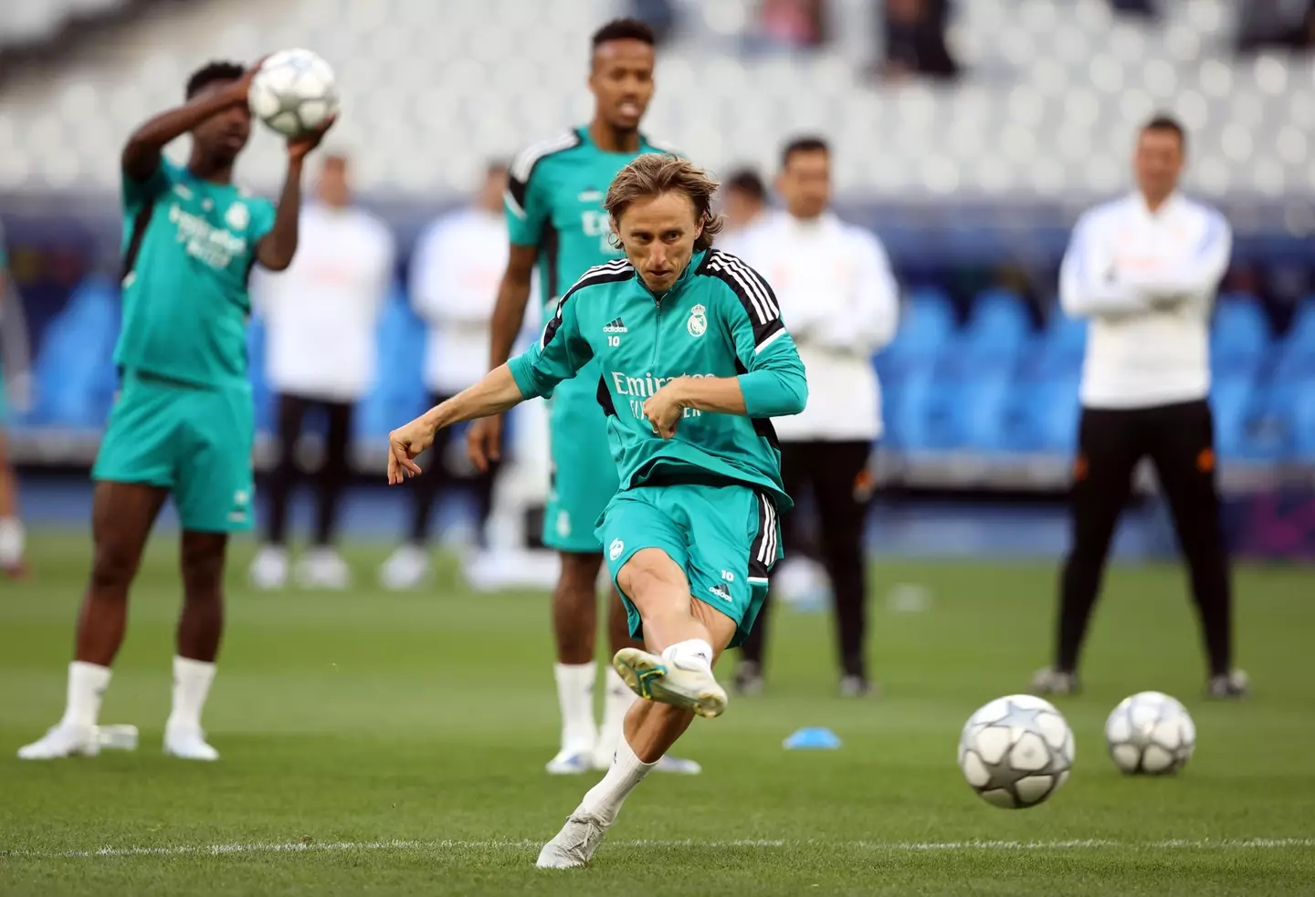 Modric in training earlier this year. (Image