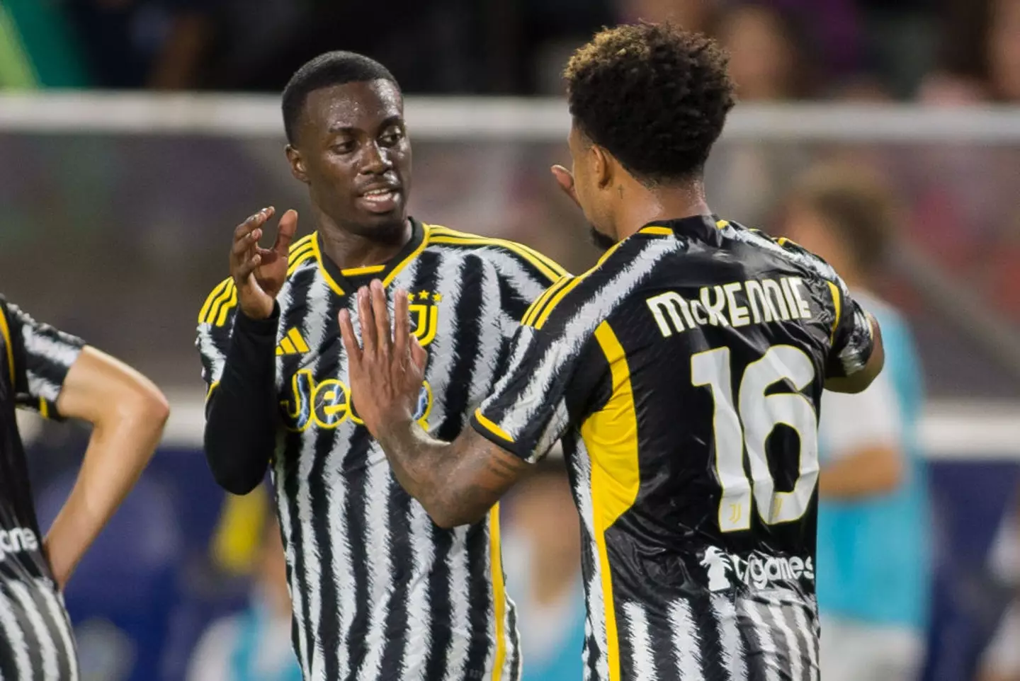 US internationals Timothy Weah and Weston McKennie were among the group meeting Trump. (Image: Getty)