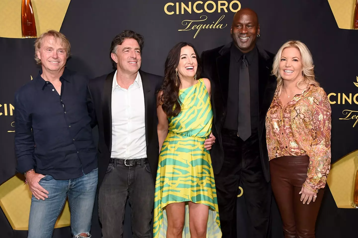 Cincoro founding partners Wes Edens, Wyc Grousbeck, Emilia Fazzalari, Michael Jordan and Jeanie Buss (Image: Getty)