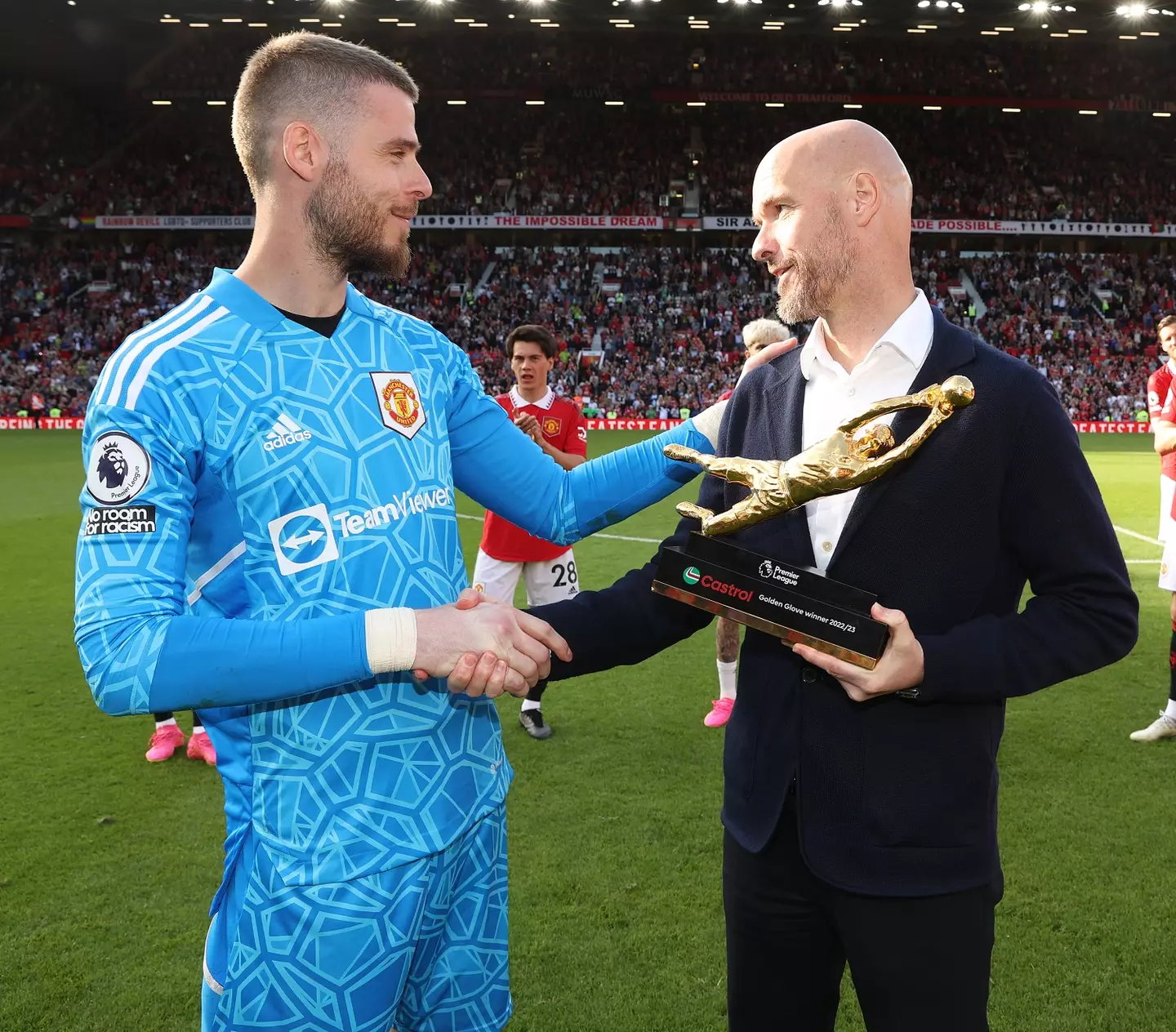 David de Gea won the Golden Glove award last season.