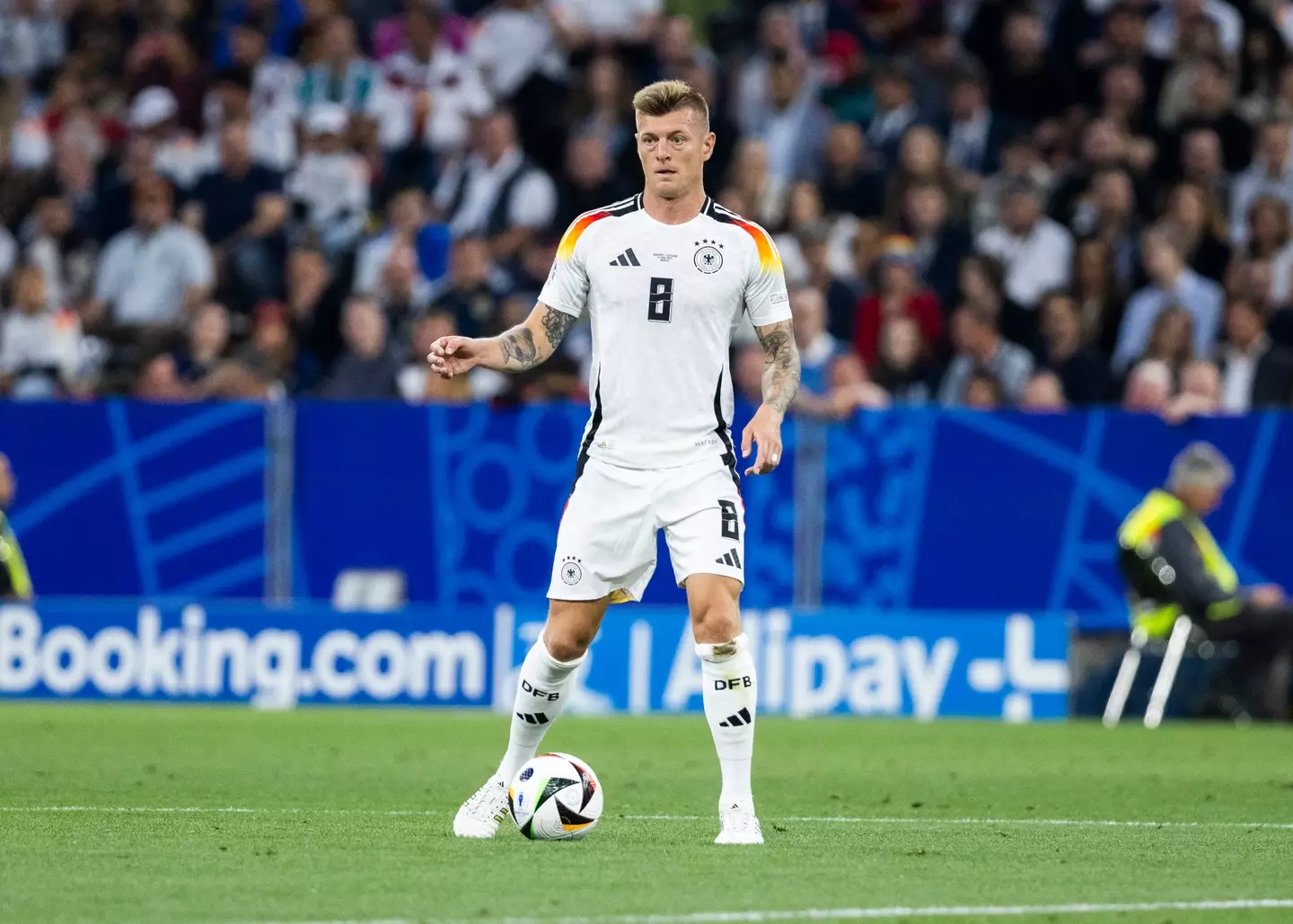 Toni Kroos in action for Germany. Image: Getty