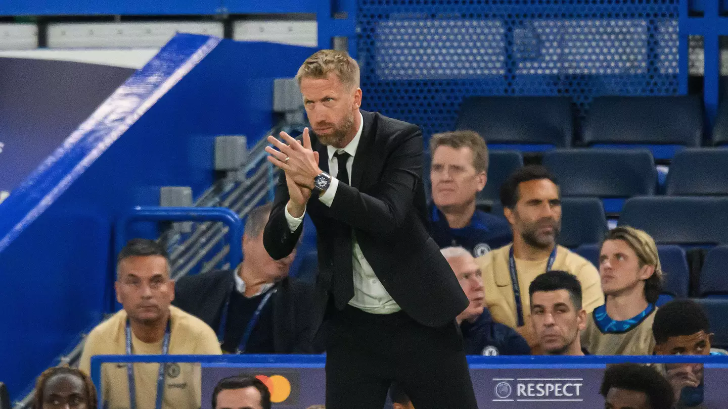 Graham Potter against FC Salzburg. (Alamy)