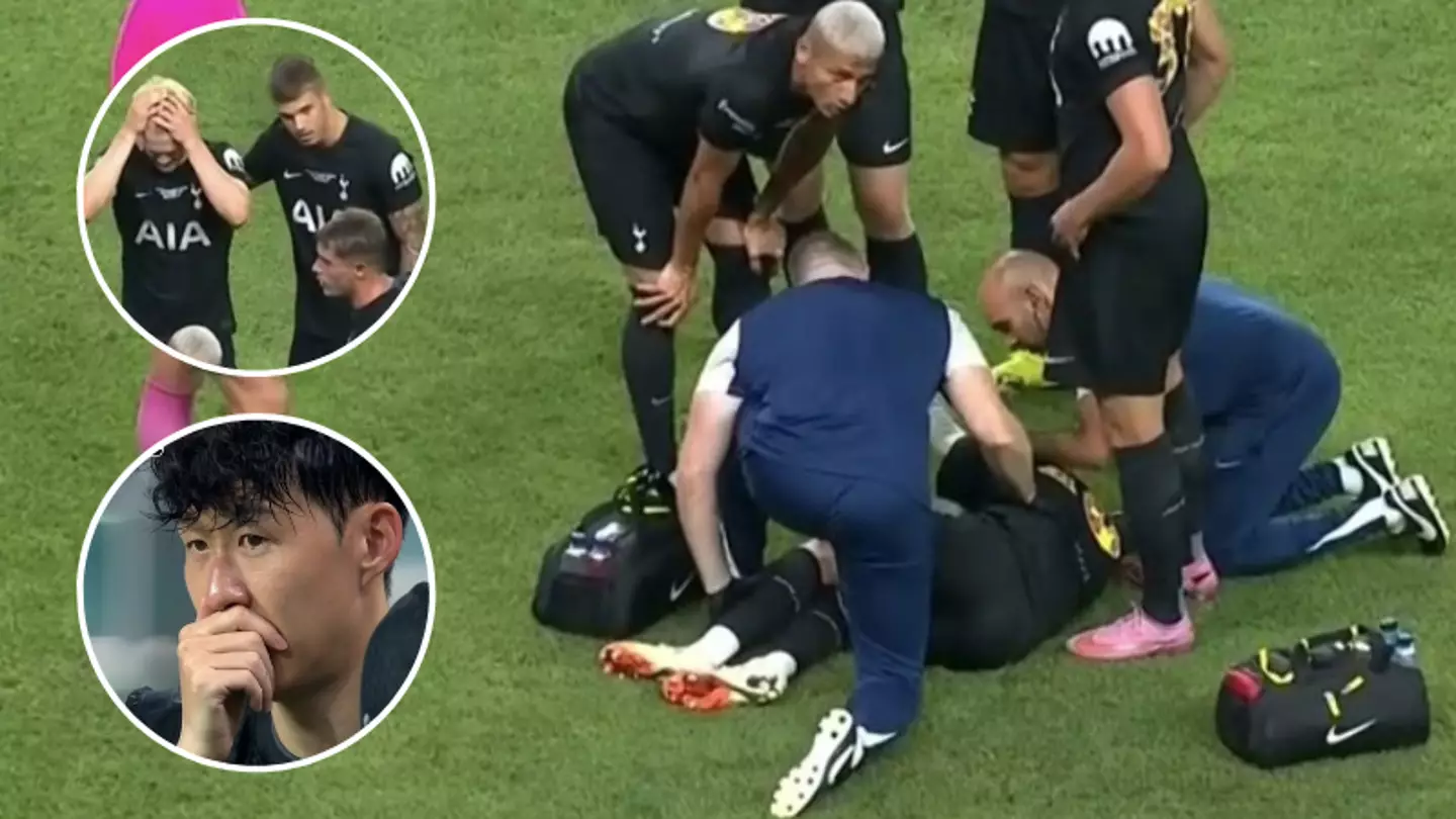 James Maddison stretchered off in Tottenham's pre-season friendly as team-mates look on in horror