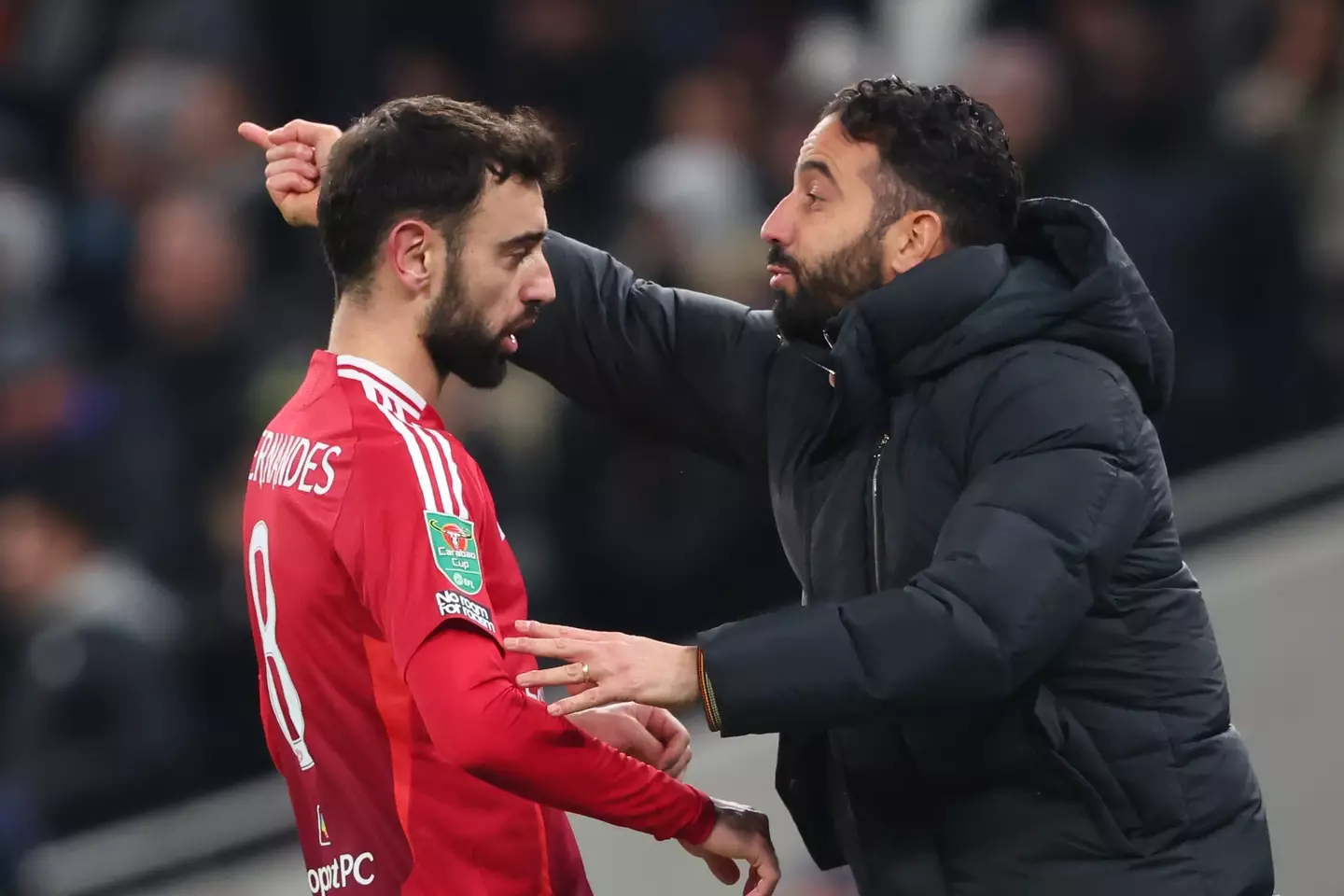 Amorim was eager to keep hold of his captain. Image credit: Getty