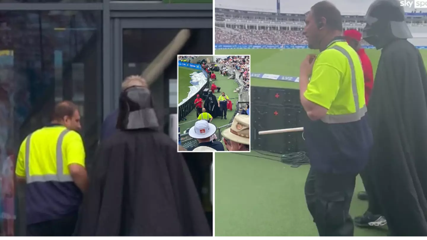 Fans left in stitches as Darth Vader thrown out of cricket ground by security during Ashes Test