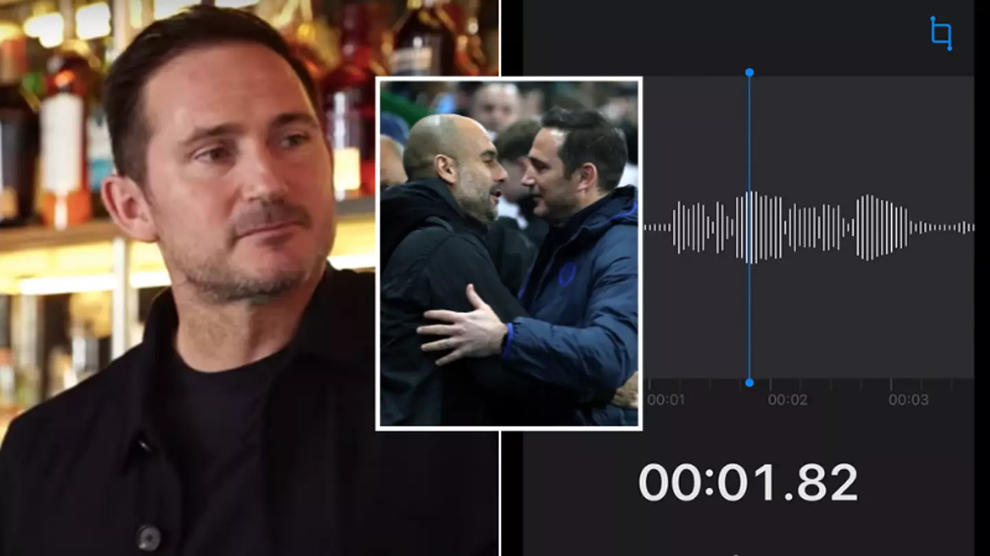 Frank Lampard Reveals Deleted Voice Note From Pep Guardiola