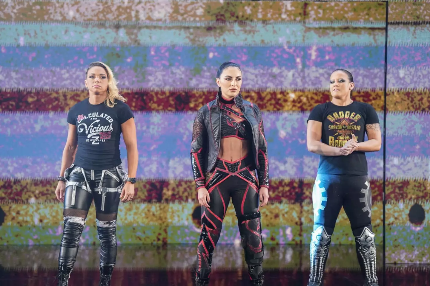 Sonya Devill was part of the Pure Fusion Collective alongside Zoey Stark and Shayna Baszler. (Image: Getty)