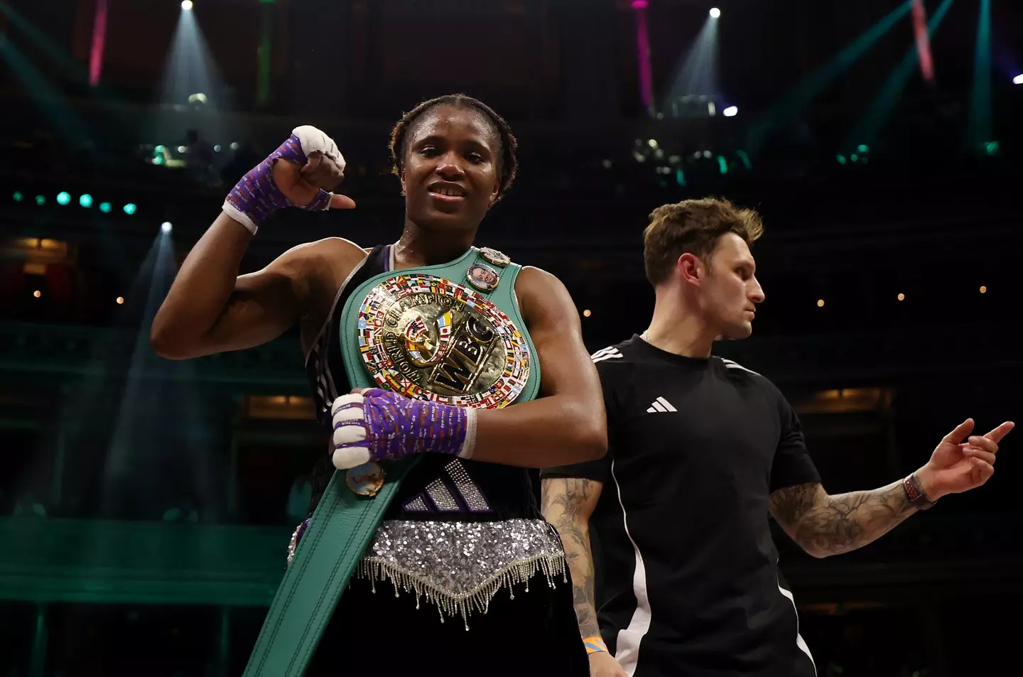 Caroline Dubois will fight on the Jake Paul vs. Anthony Joshua undercard after signing for Most Valuable Promotions. Image: Getty