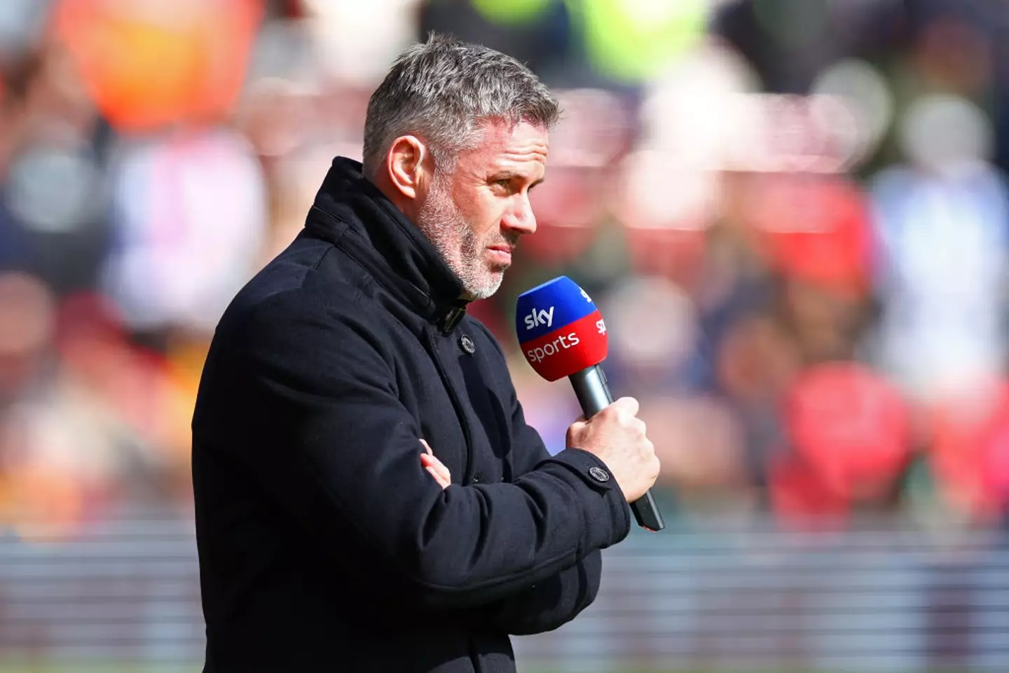Jamie Carragher clashed with a Manchester City fan. (Image: Getty)
