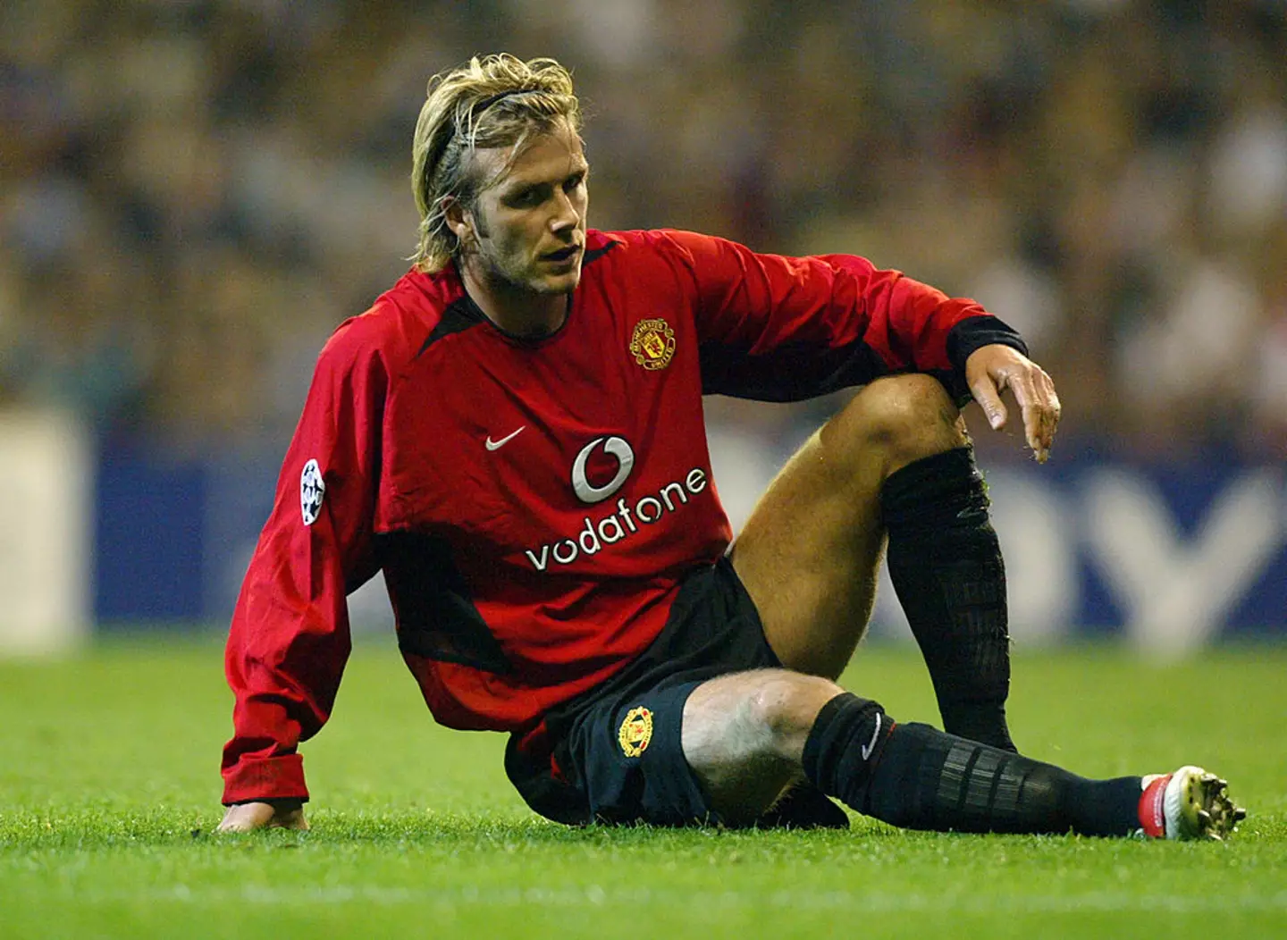 David Beckham in action for Man Utd in 2003 (Credit:Getty)