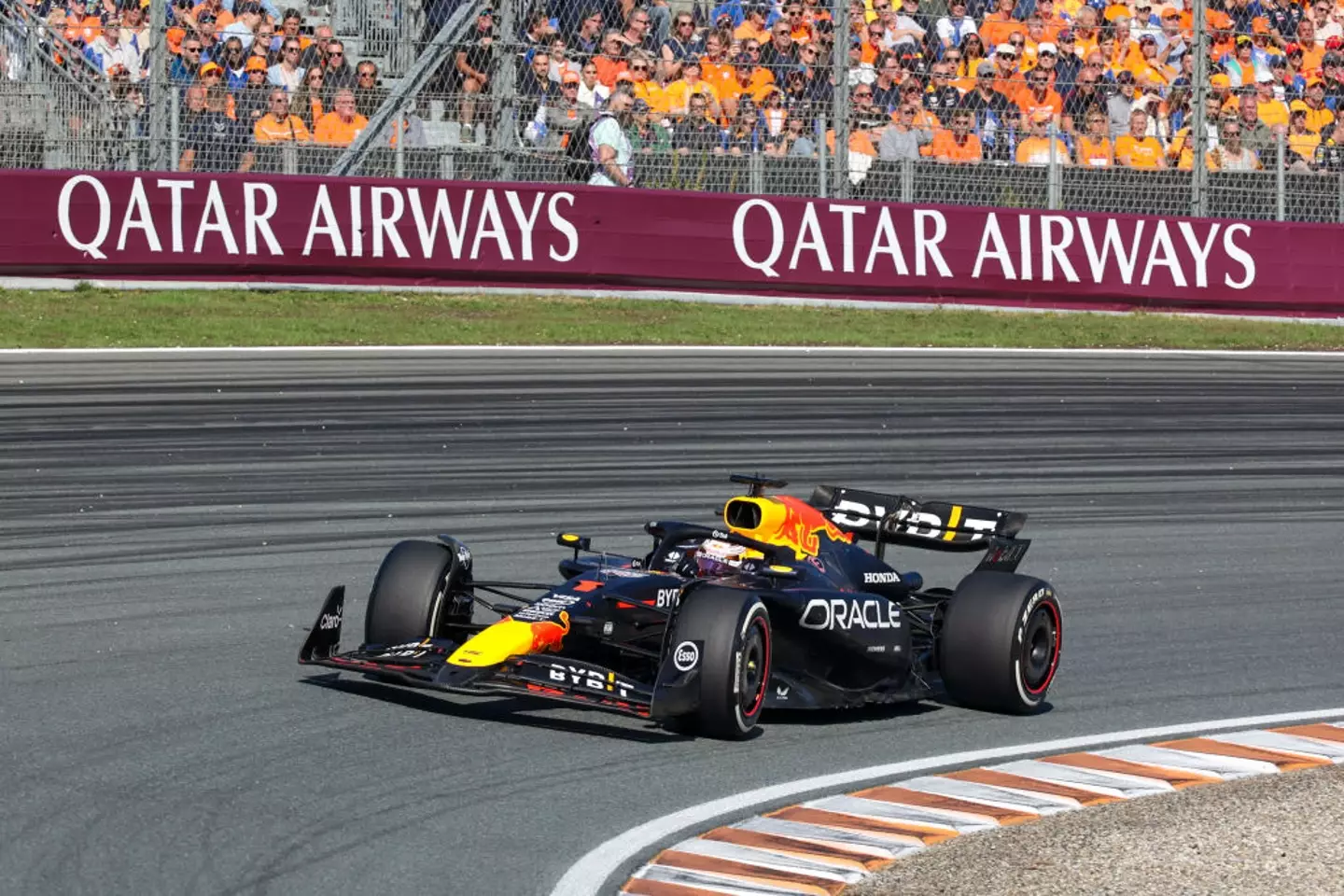 Max Verstappen pictured during the Dutch GP -