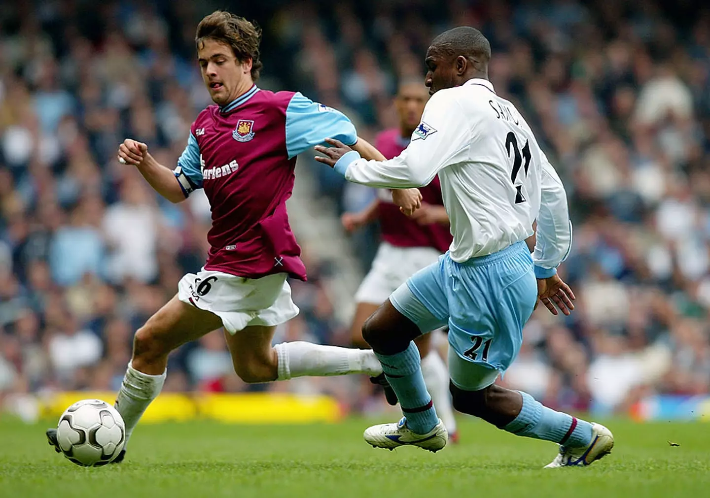 Cole playing for West Ham- Getty