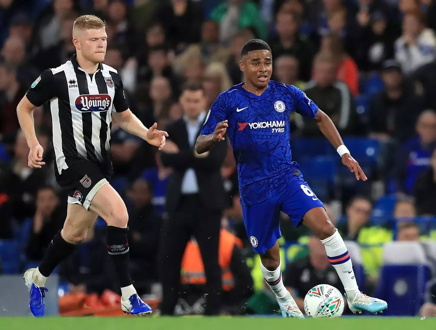 Ian Maatsen for Chelsea in the Carabao Cup against Grimsby Town. (Alamy)