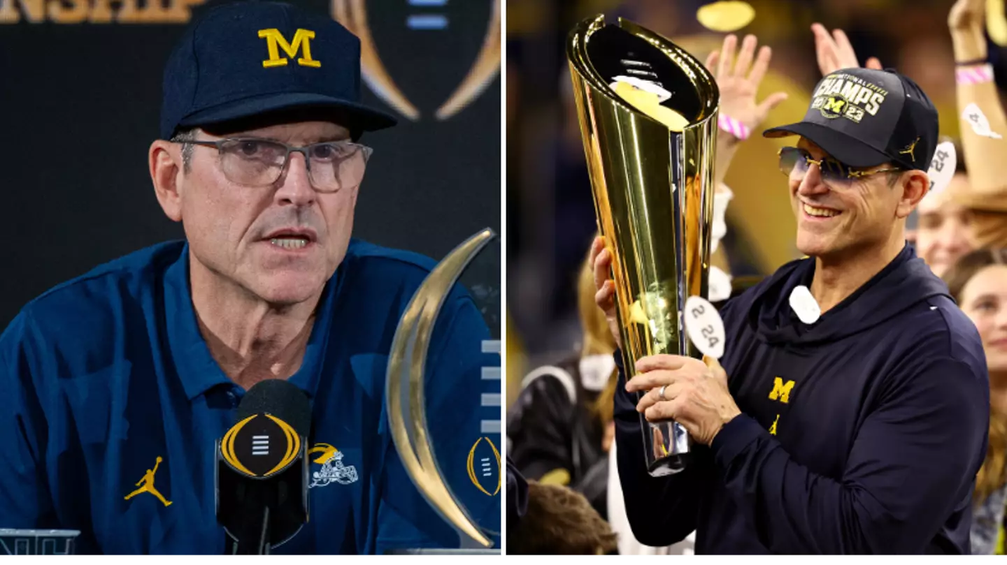 Michigan coach Jim Harbaugh drops hint over future after Las Vegas Raiders links