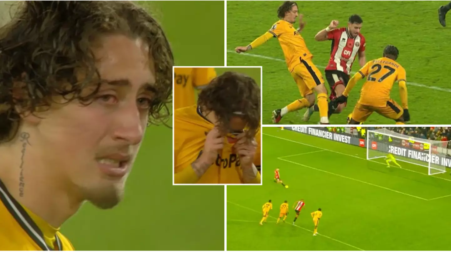 Wolves star Fabio Silva breaks down in tears after controversial VAR call