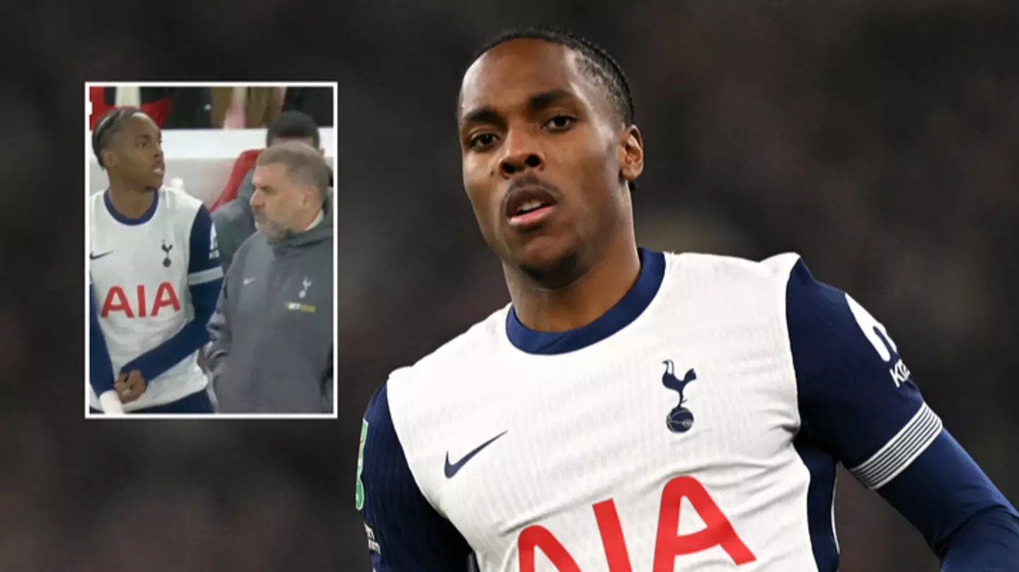 Fans think Mathys Tel won't stay at Spurs for long after spotting what he did during second half of Liverpool clash