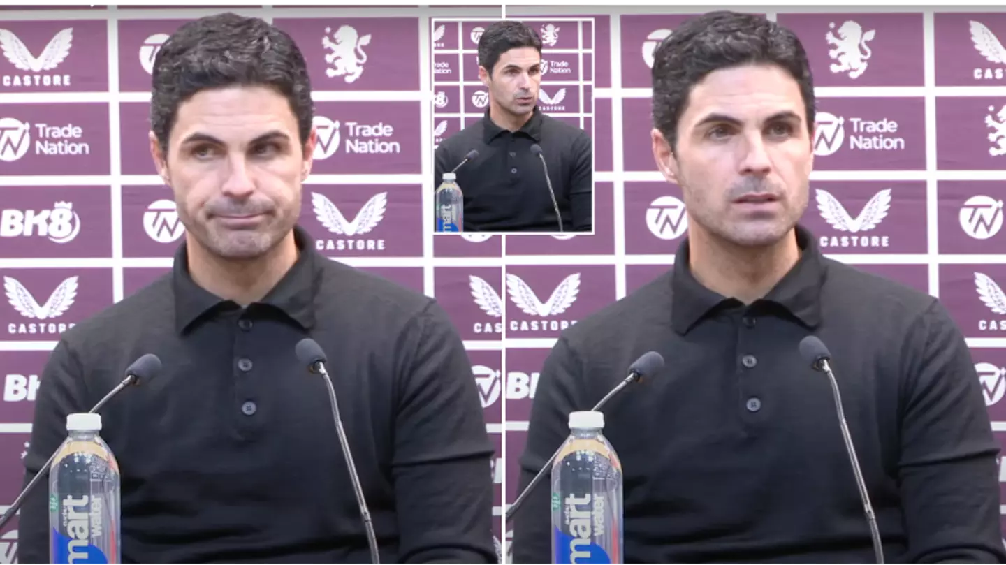 Mikel Arteta kept on repeating the words 'clear and obvious' in press conference after Aston Villa defeat