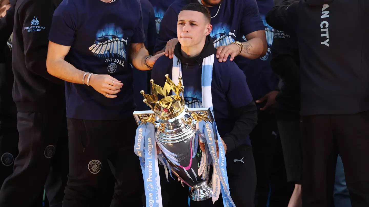 Foden is used to lifting the league trophy despite his age. Image: PA Images