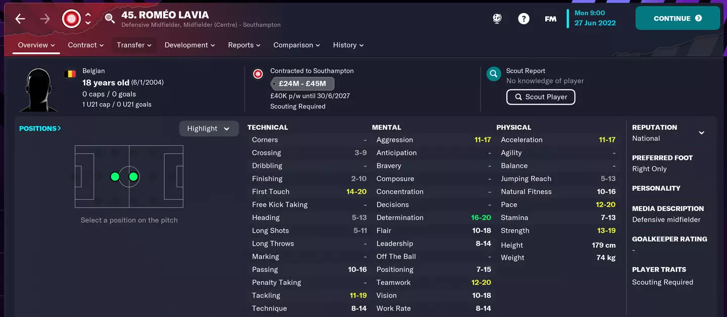 Image credit: Football Manager beta 2023