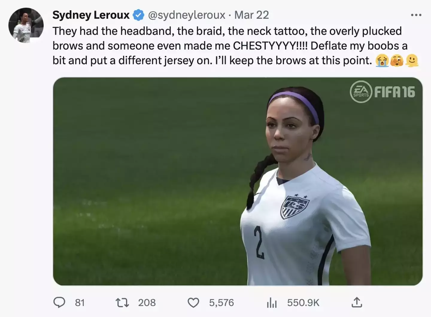 Image: Sydney Leroux