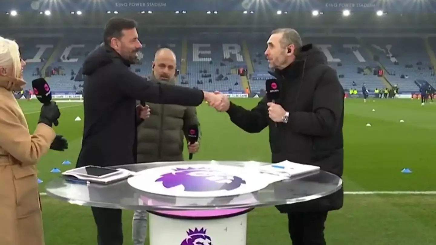 Martin Keown apologises to Ruud van Nistelrooy before pre-match interview and it's must-watch viewing