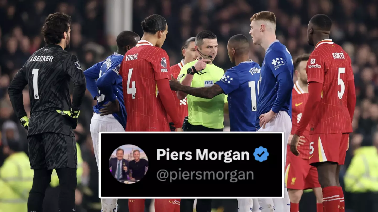 Piers Morgan leaves Liverpool fans furious with two-word comment after dramatic Everton draw