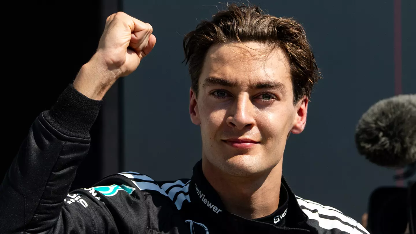 Mercedes driver George Russell pictured (Image: Getty)