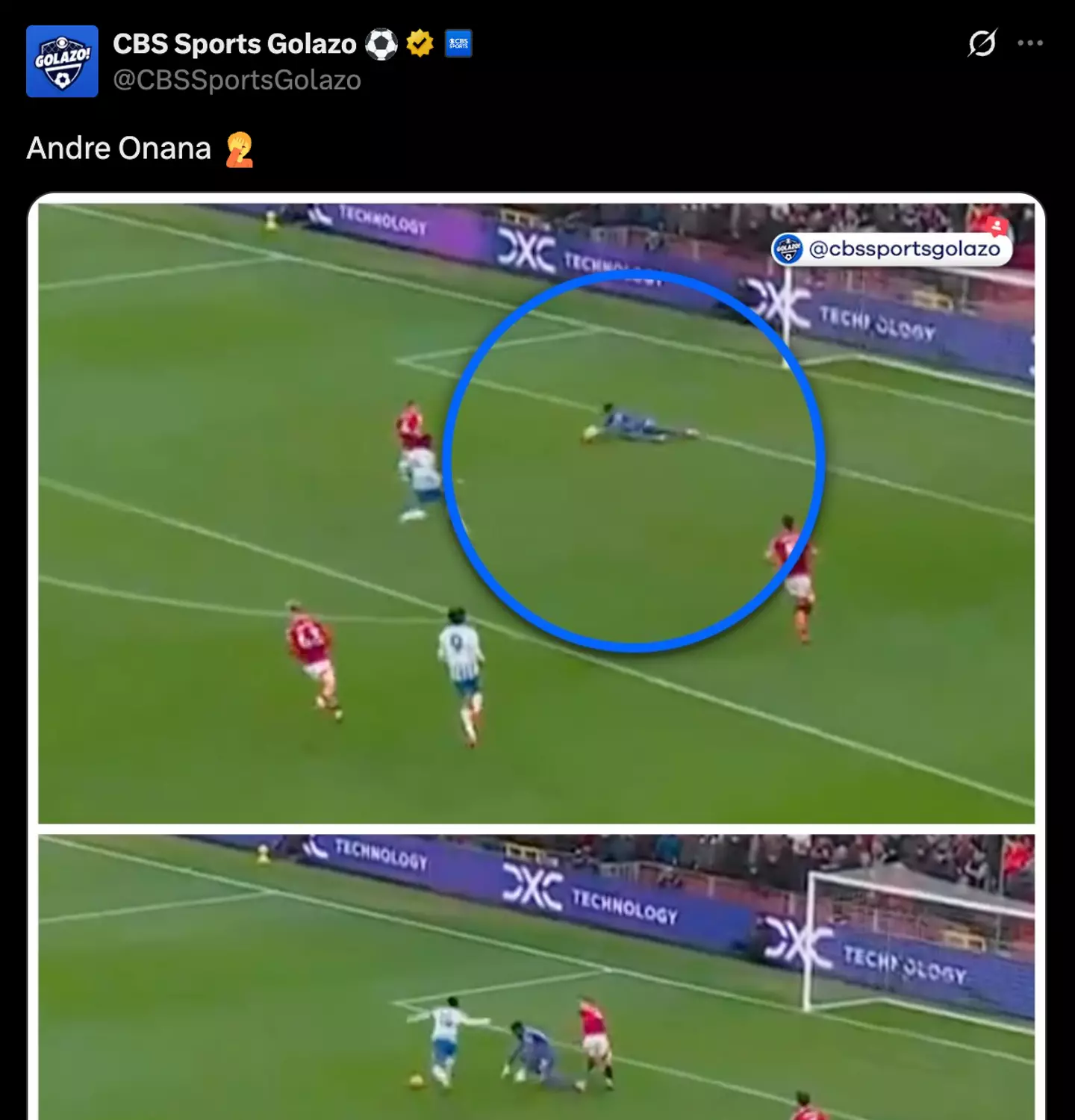 Image: Twitter/CBS Sports/Premier League