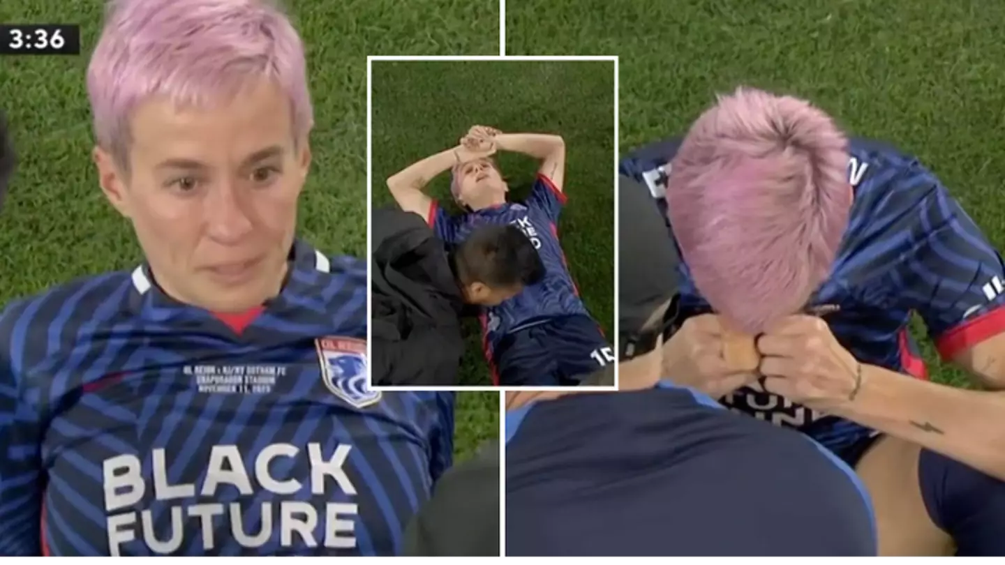 Megan Rapinoe forced off in tears after just five minutes in the final game of her career