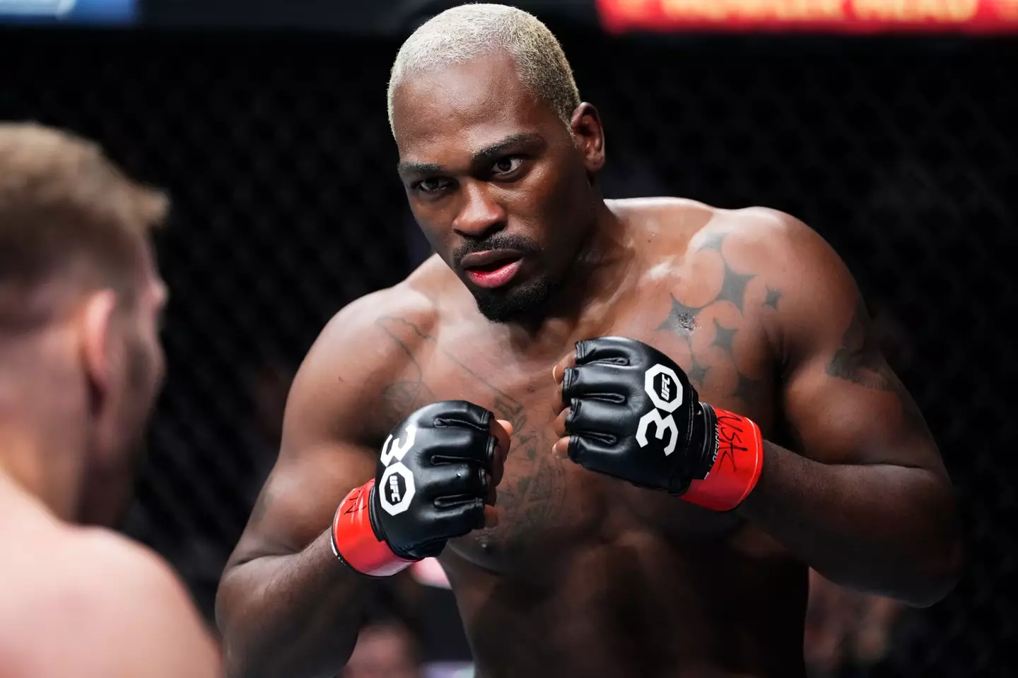 Derek Brunson during his UFC fight against Dricus du Plessis. Image: Getty