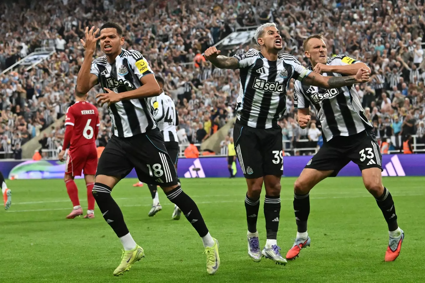 Osula found the back of the net against Liverpool. Image credit: Getty
