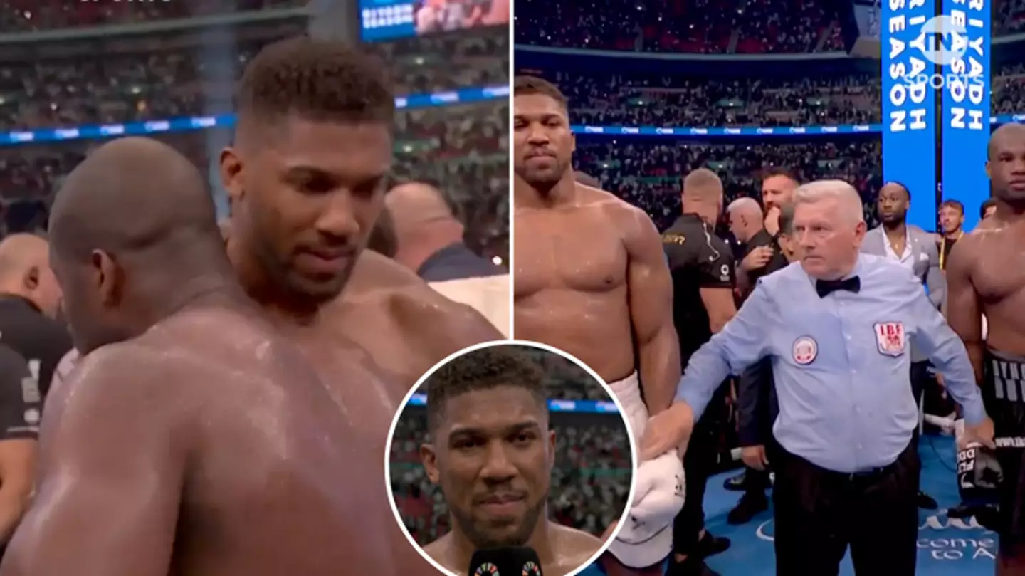 Anthony Joshua's immediate two-word reaction to being knocked out by Daniel Dubois speaks volumes