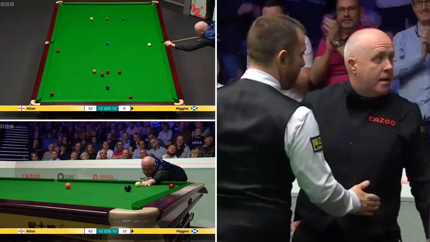 John Higgins produces one of the greatest clearances in snooker history at World Snooker Championship