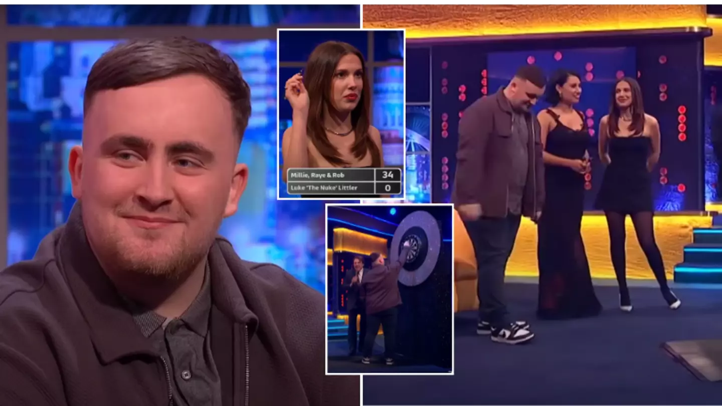 Luke Littler playing darts against Millie Bobby Brown on Jonathan Ross show is going viral