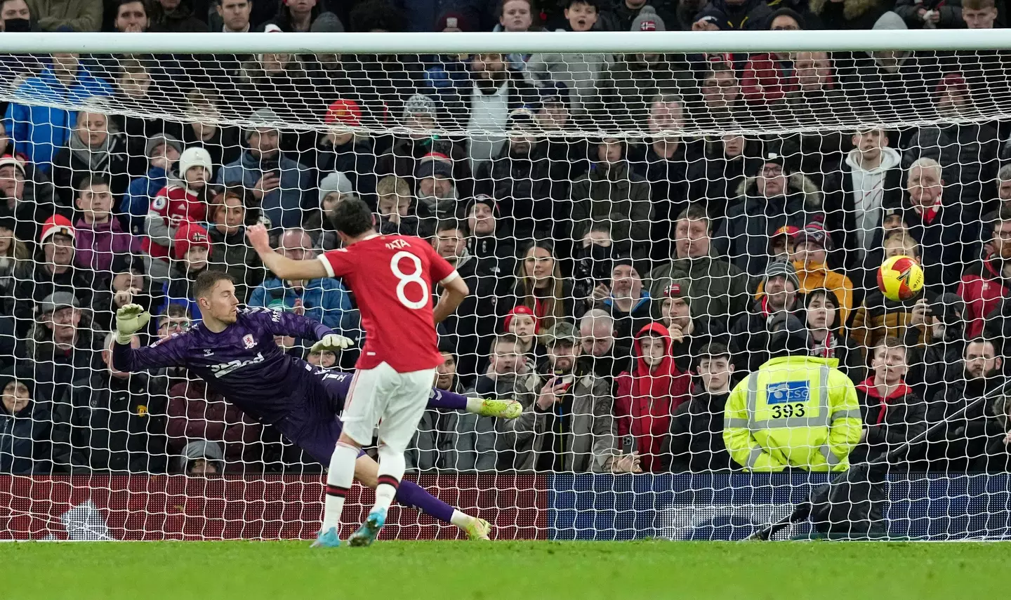 Mata did score his penalty against Boro. Image: PA Images