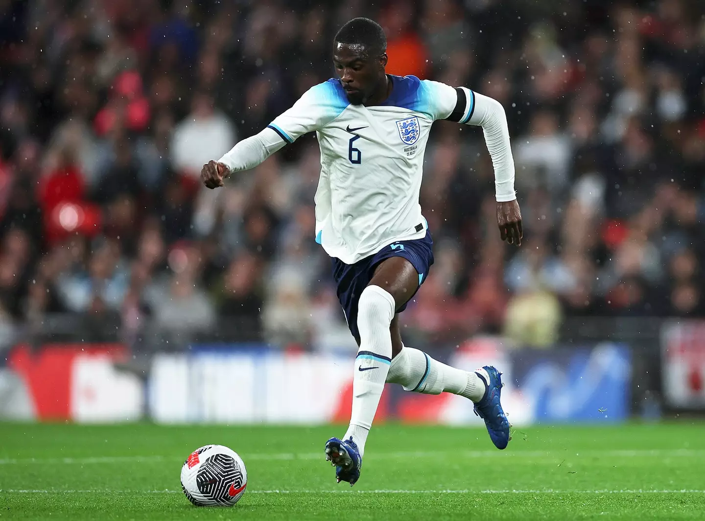 Fikayo Tomori in action for England. Image: Getty 