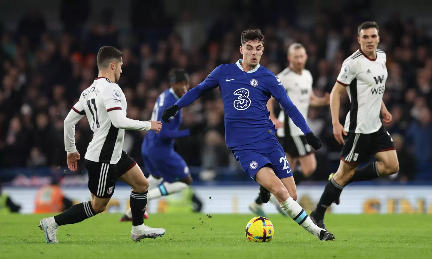 Havertz in action against Fulham. (Image