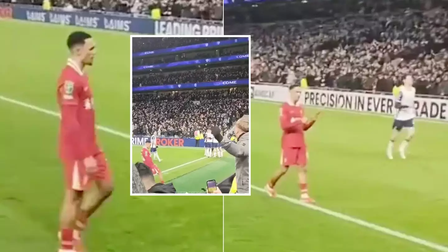 Liverpool fans spot Trent Alexander-Arnold's reaction to Lucas Bergvall goal and it's got everyone talking