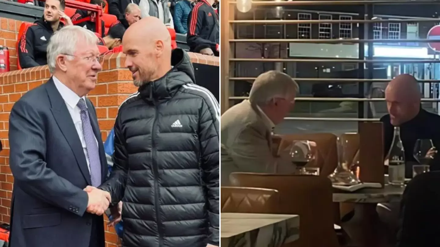 "It was a great night.." - Ten Hag on having dinner with Man Utd legend Ferguson while Liverpool were thrashed