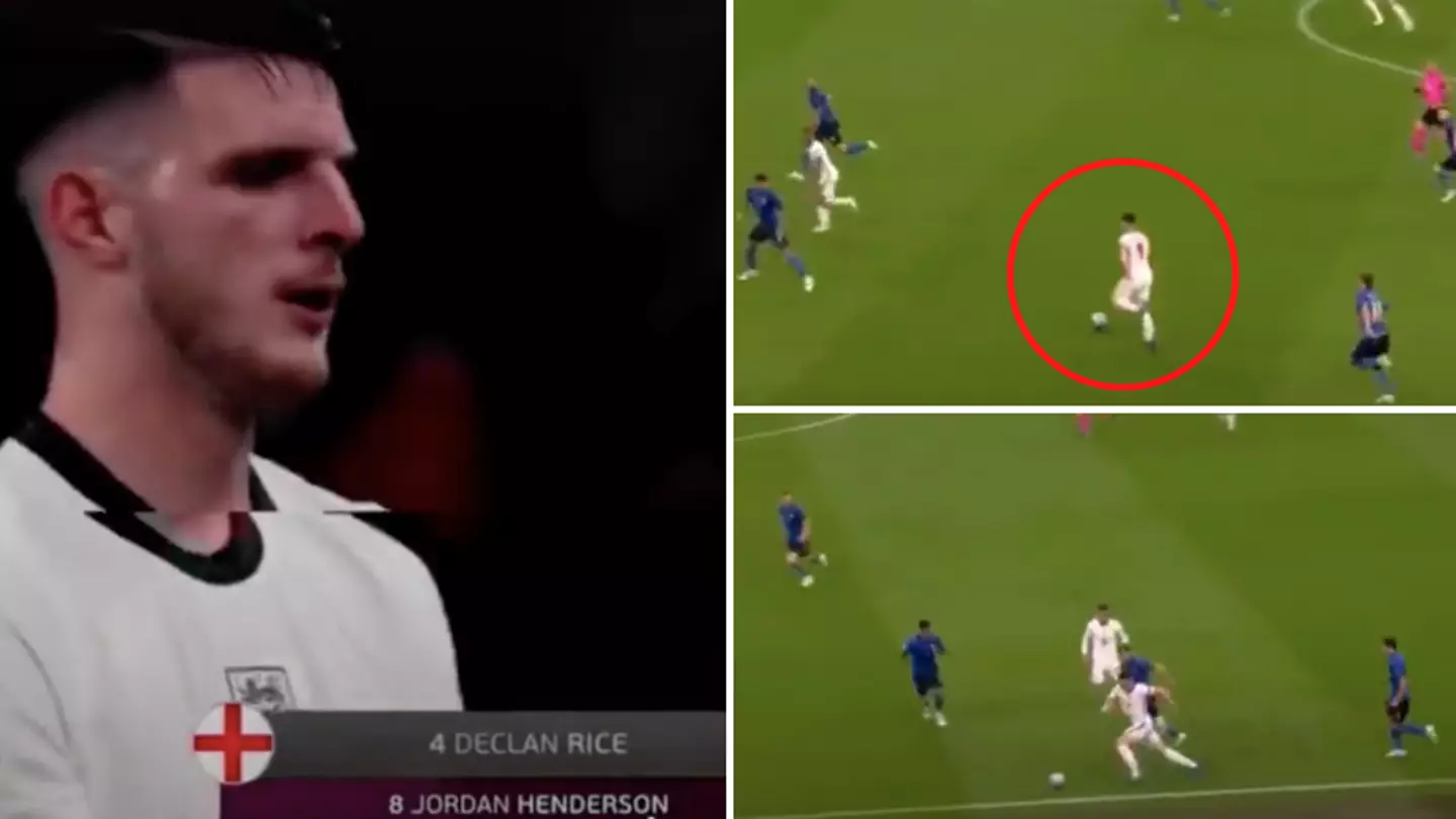 Video Shows 'Gareth Southgate Cost England The Euros By Subbing Declan Rice' In Final - And Italy Players Agree