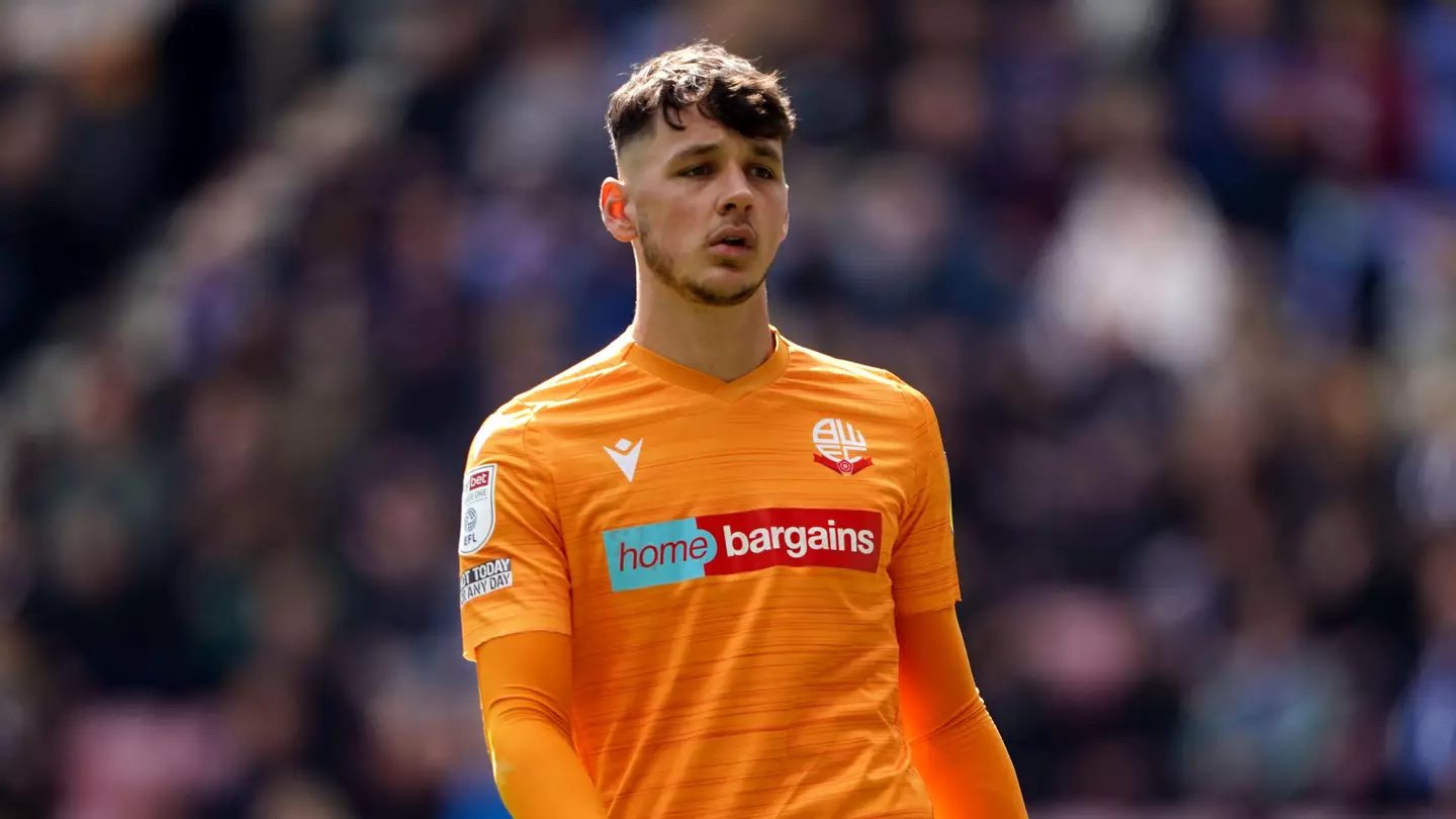 James Trafford in action for Bolton Wanderers.