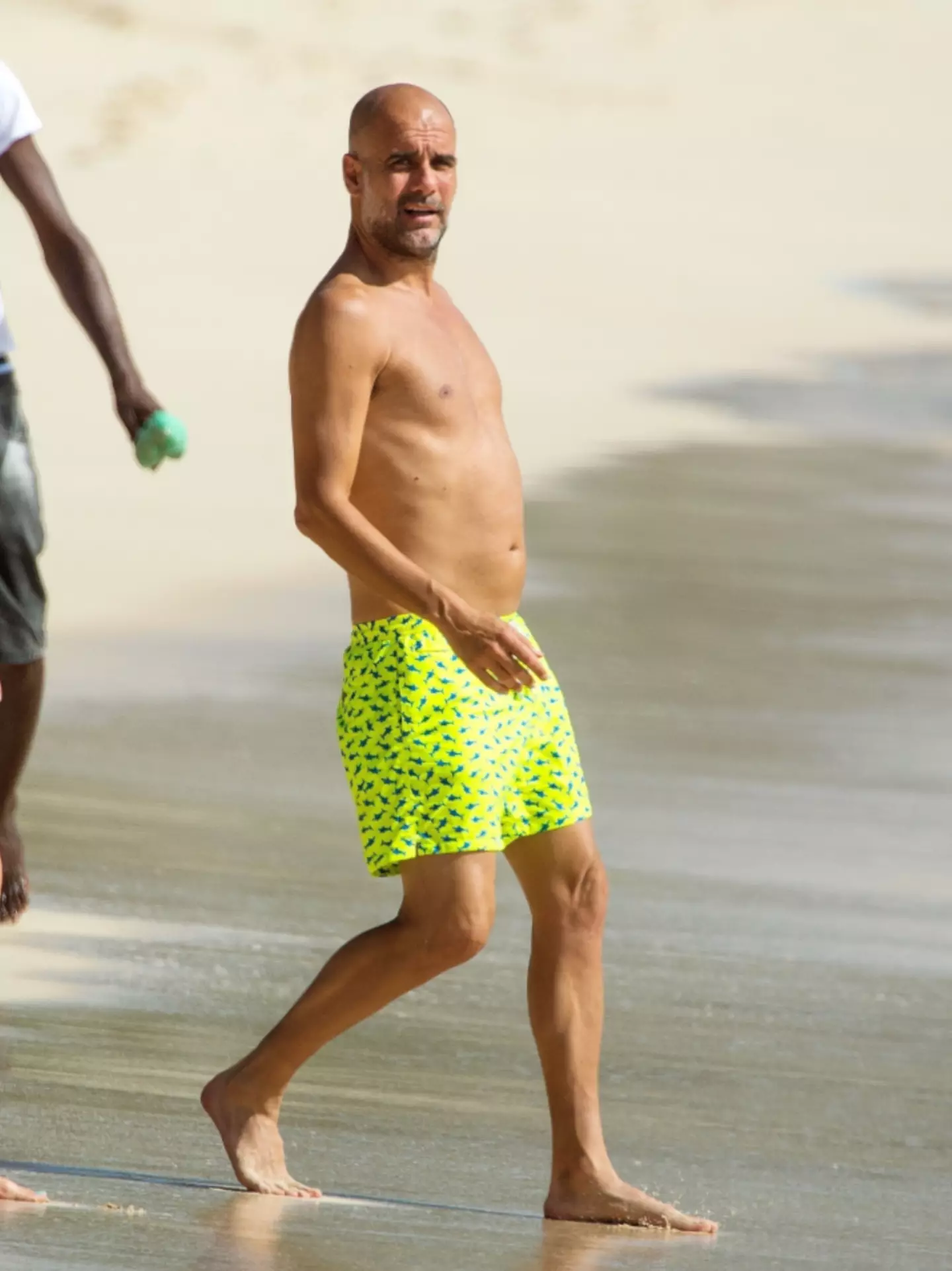 Pep Guardiola on holiday in Barbados. BackGrid / The Sun